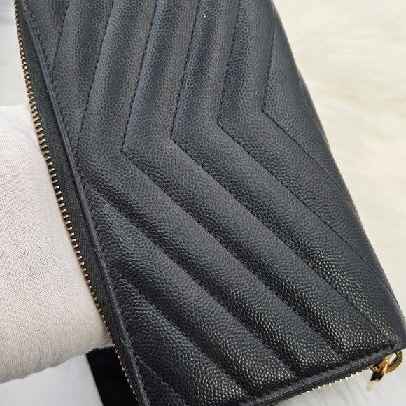 Saint Laurent  Cassandre Matelassé Zip Around Wallet - Picture 11 of 17